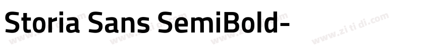 Storia Sans SemiBold字体转换